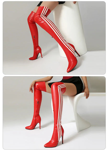 Over Knee High Boots / Vegan Leather