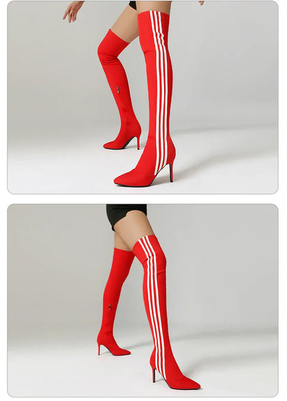 Over Knee High Boots / Vegan Leather