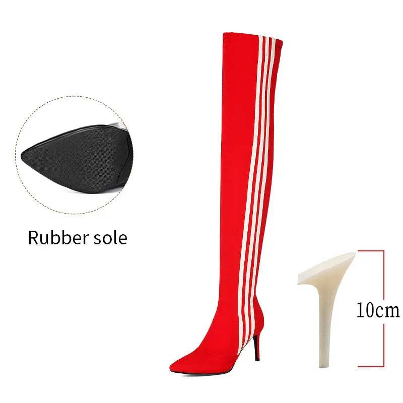 Over Knee High Boots / Vegan Leather