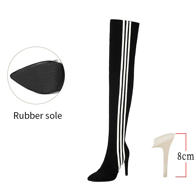 Over Knee High Boots / Vegan Leather