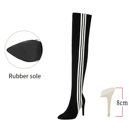 Over Knee High Boots / Vegan Leather