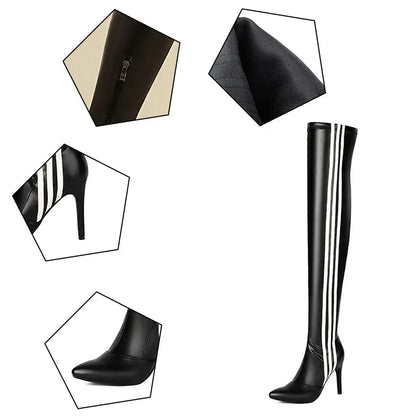 Over Knee High Boots / Vegan Leather