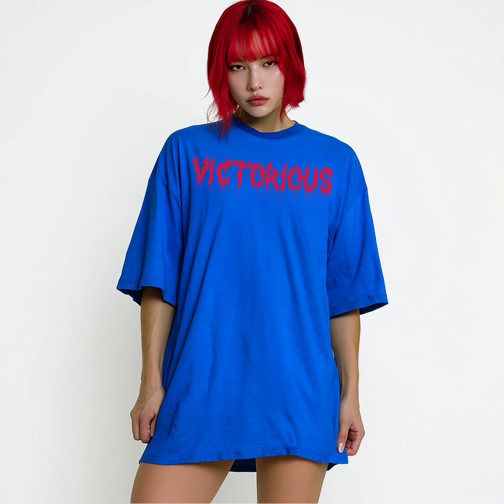 Victorious Japan Horror Letters Oversize T-shirt (Oversize)