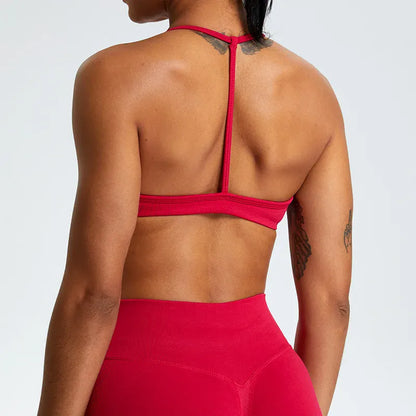 Oxblood red / S Women's High Support Sports bra/ Yoga Bra (Victorious Titan Flex)