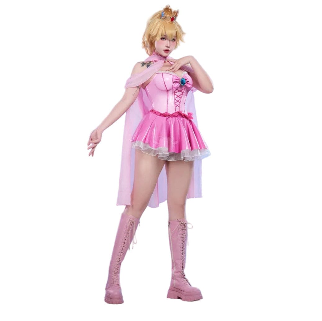 Peach Corset Skirt Set Princess Cosplay