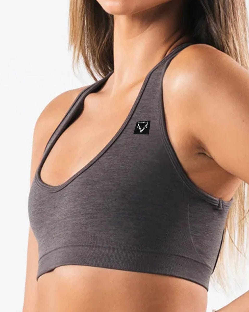 Pewter / XS Victorious Survivor Impact Sports Bra
