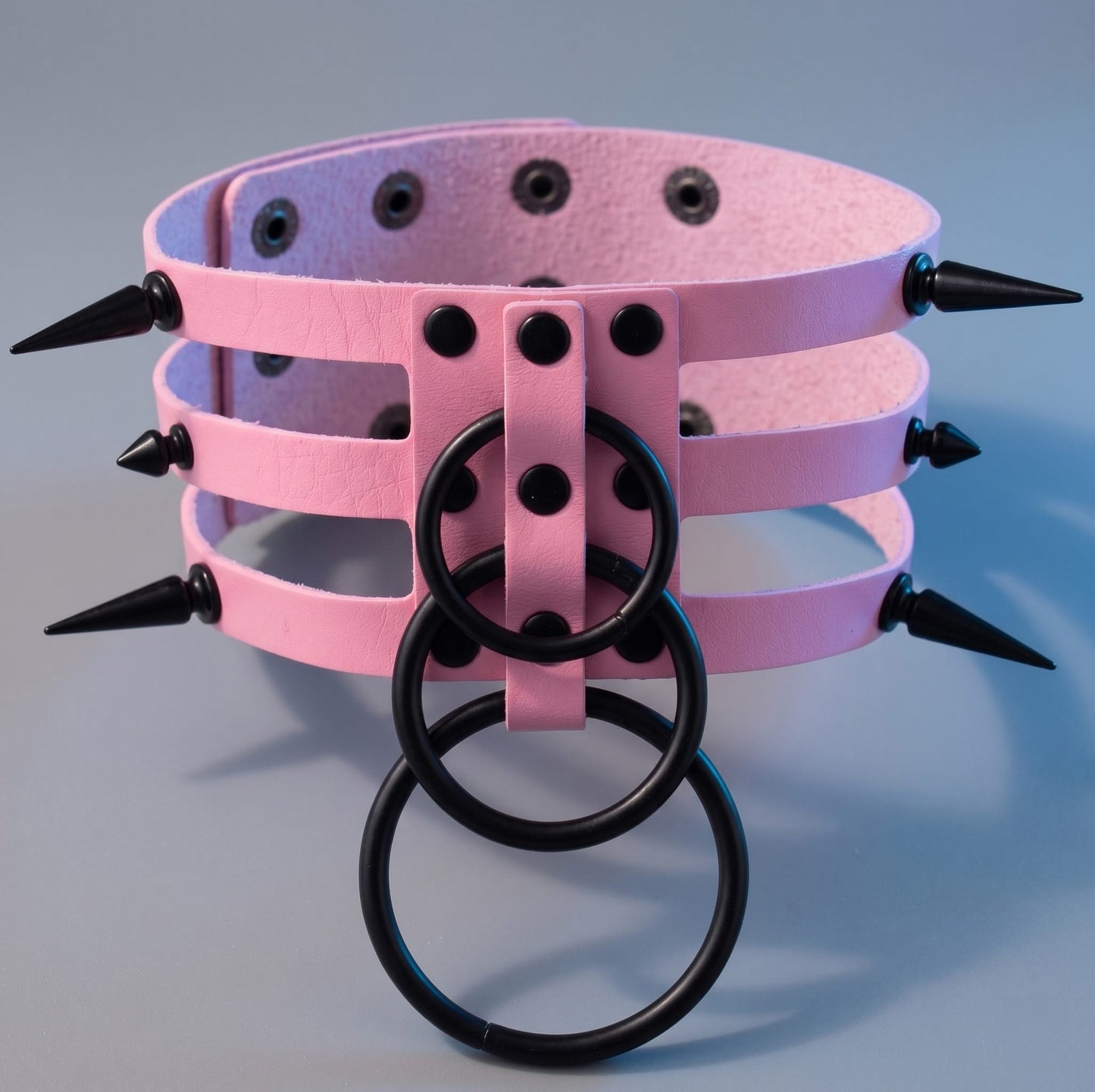 pink Harajuku Punk Rock Full Neck Chocker