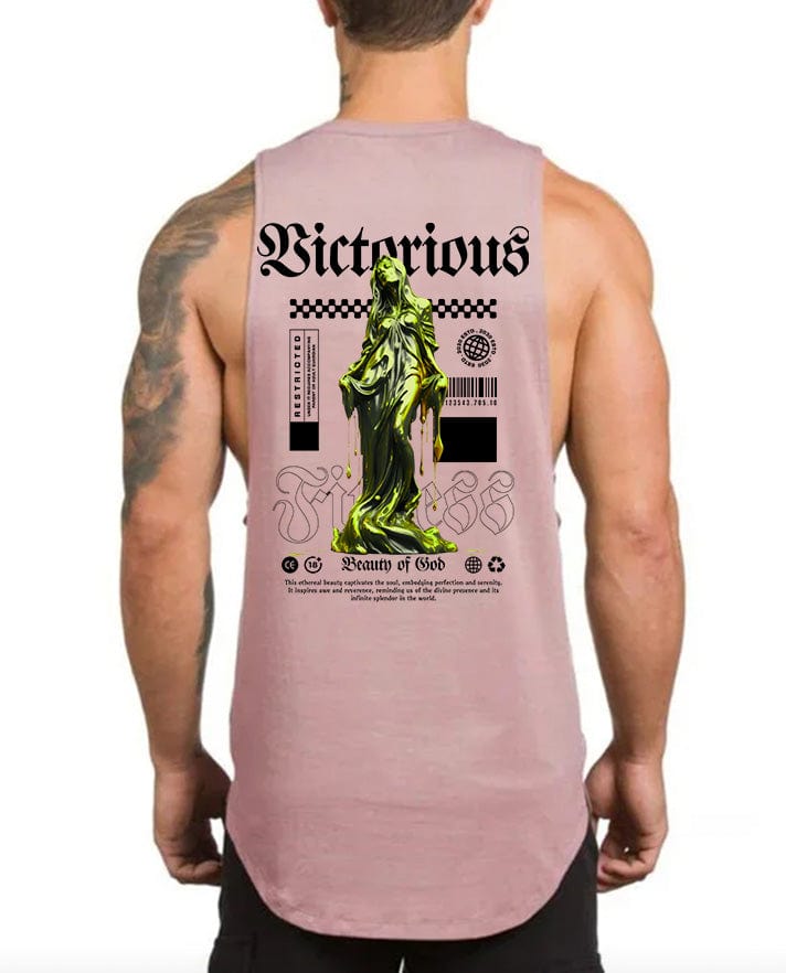 PINK / M Victorious Beauty of God (Low Neck) Tank Top