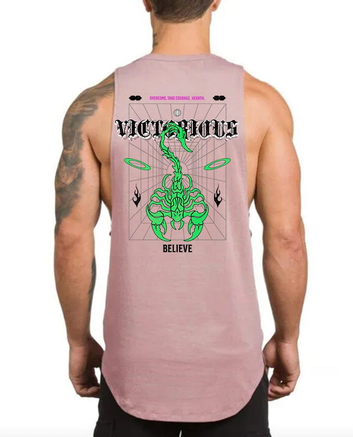 PINK / M Victorious Sting Power (Low Neck) Tank Top