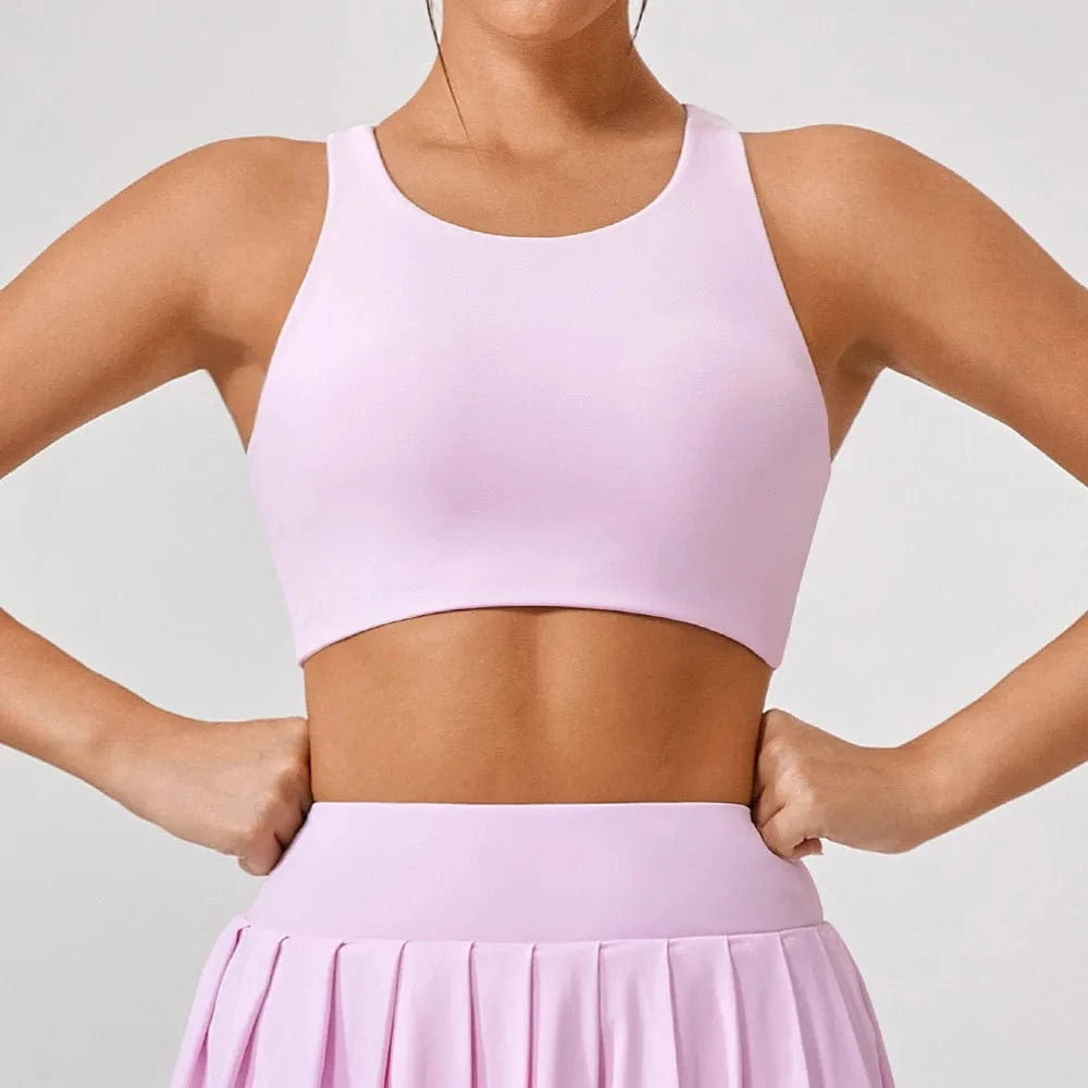 Pink / S Victorious Eclipse Flare Quick-Dry Sports Bra