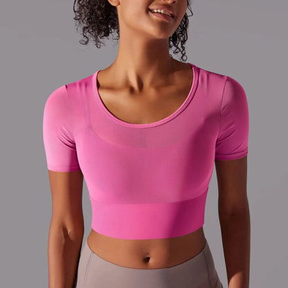 Pink / S Victorious ExoShape Sports Top