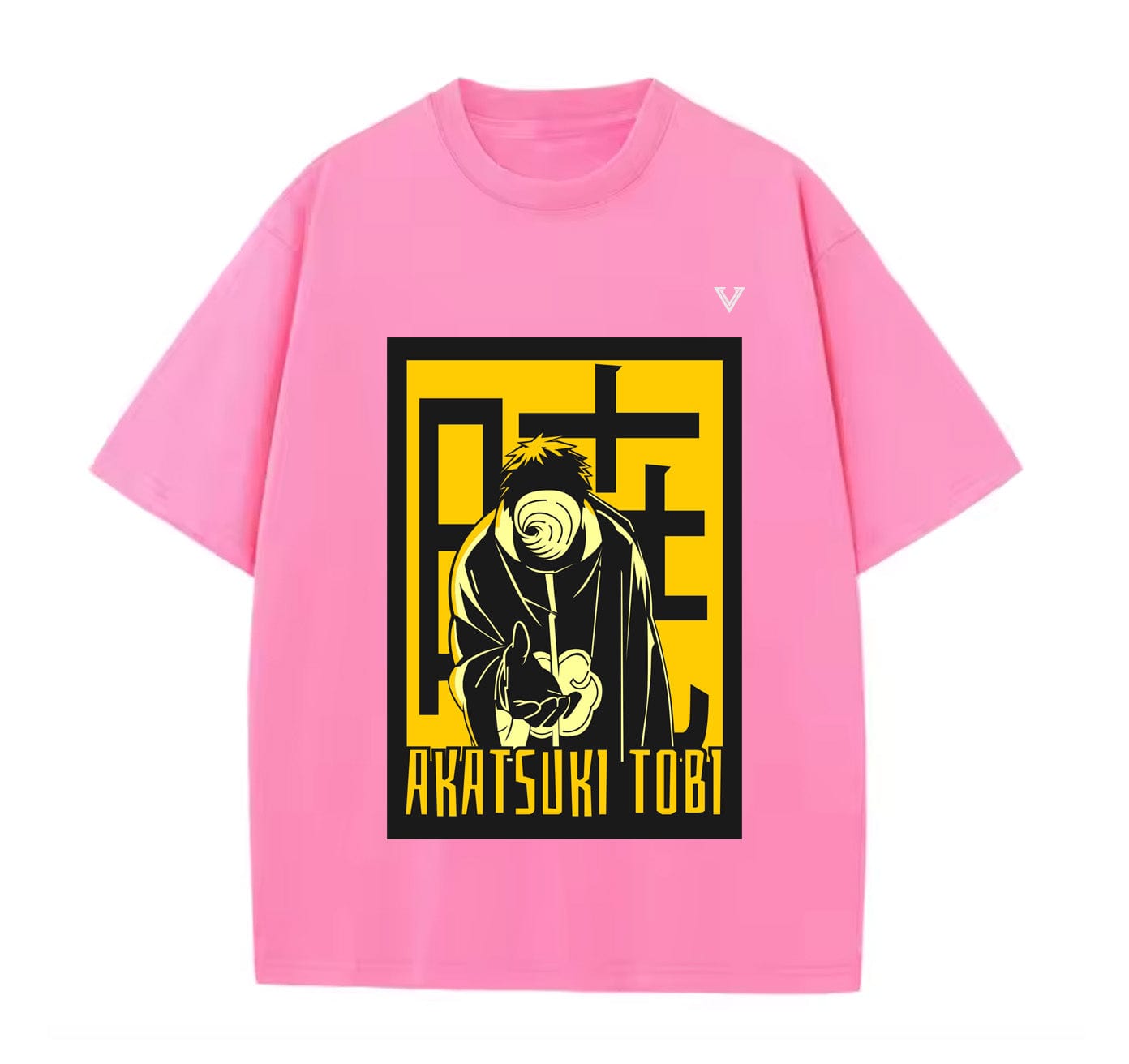 Pink / XS Akatsuki Tobi (Naruto) Anime Oversize T-Shirt