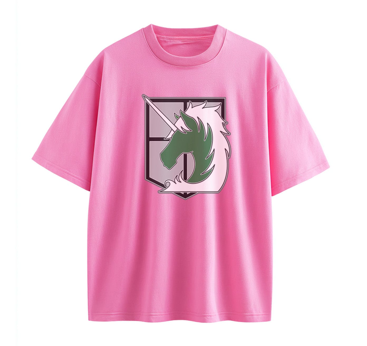 Pink / XS Brigade (Attack On Titan) Oversize T-Shirt