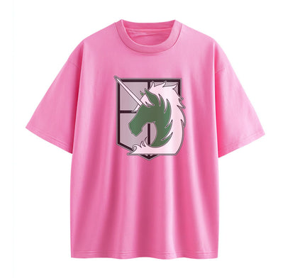 Pink / XS Brigade (Attack On Titan) Oversize T-Shirt
