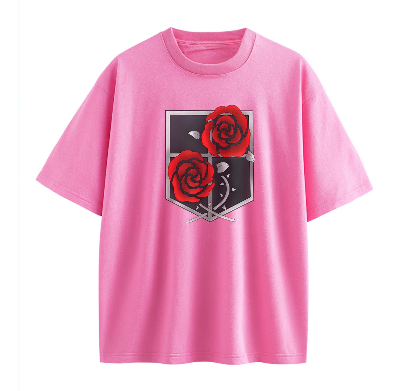 Pink / XS Garrison (Attack On Titan) Oversize T-Shirt