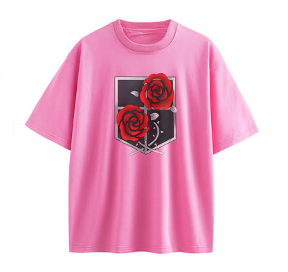 Pink / XS Garrison (Attack On Titan) Oversize T-Shirt