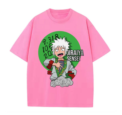 Pink / XS Jiraiya Sensei Anime Oversize T-Shirt