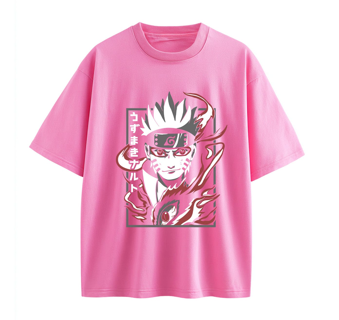 Pink / XS Naruto 1 Anime Oversize T-Shirt