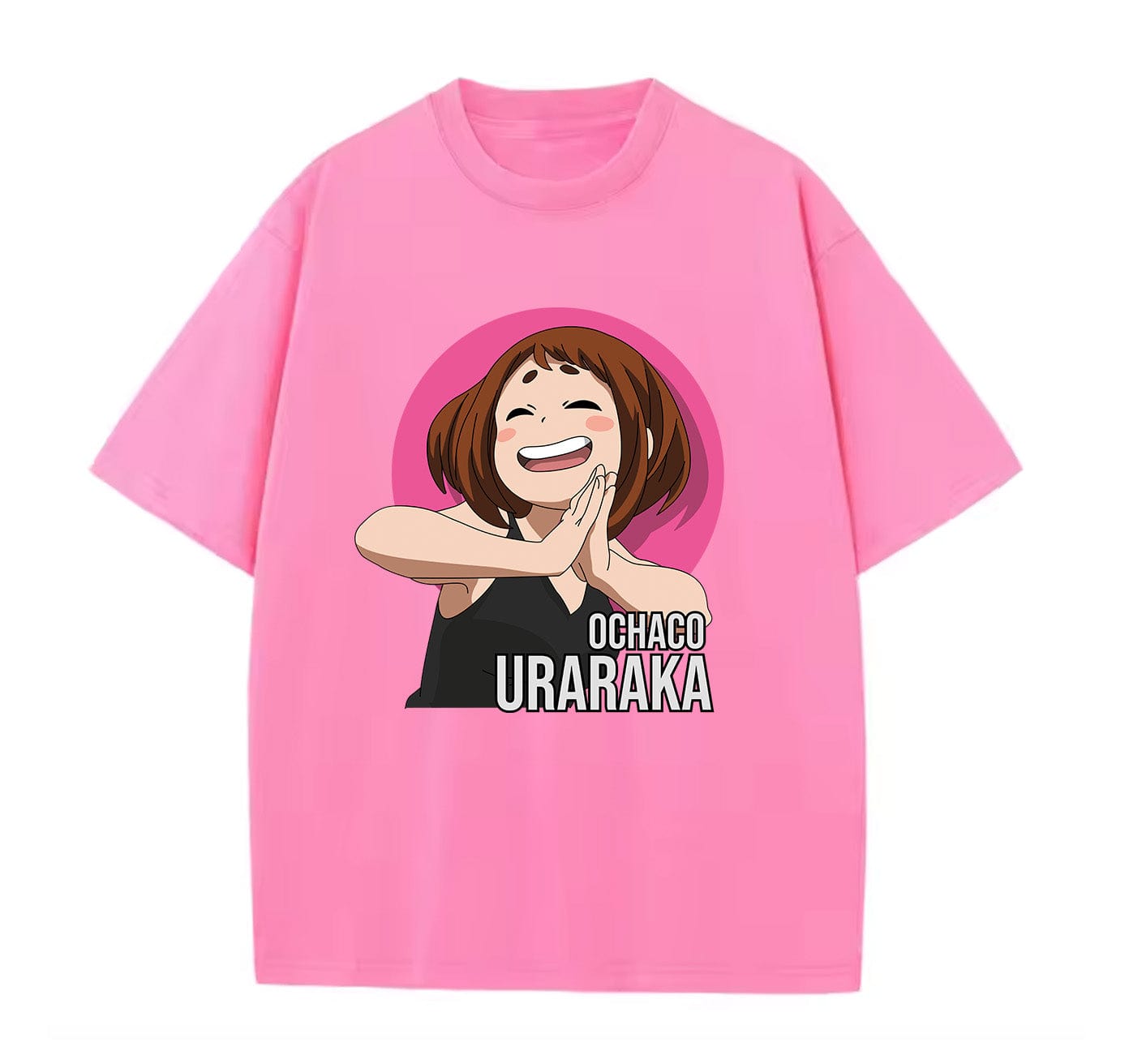 Pink / XS Ochaco 2 (My Hero Academia) Anime Oversize T-Shirt