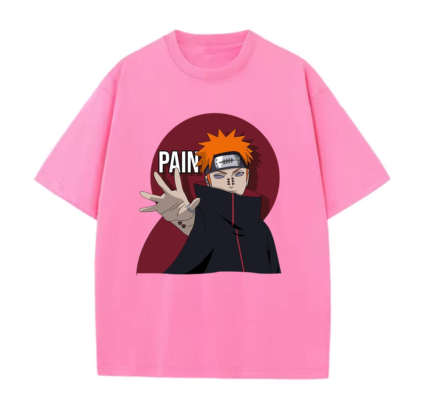 Pink / XS Pain (Naruto) Anime Oversize T-Shirt