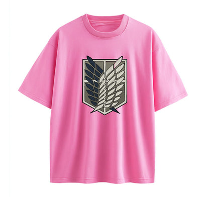 Pink / XS Survey Corps (Attack On Titan) Oversize T-Shirt