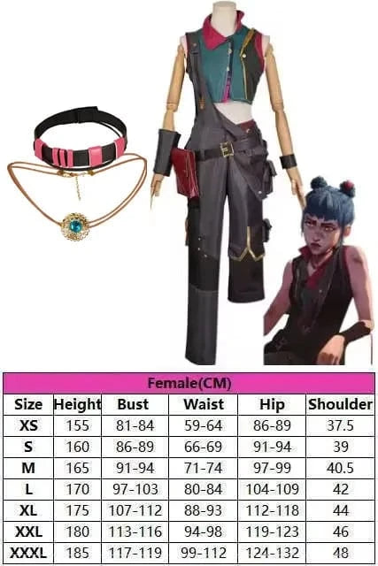 Powder B Full Set / XS Jinx & Powder seasons 1 & 2 Cosplay Tier 1