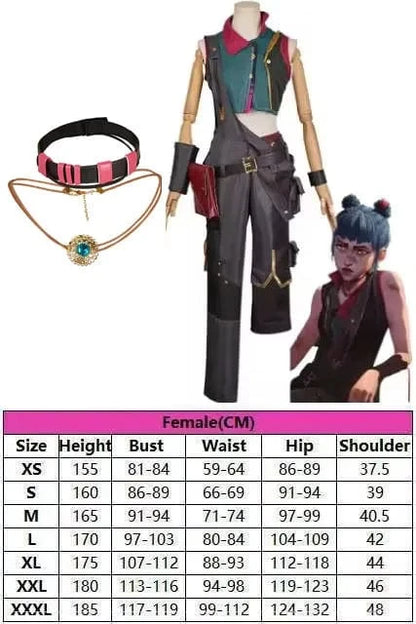 Powder B Full Set / XS Jinx & Powder seasons 1 & 2 Cosplay Tier 1