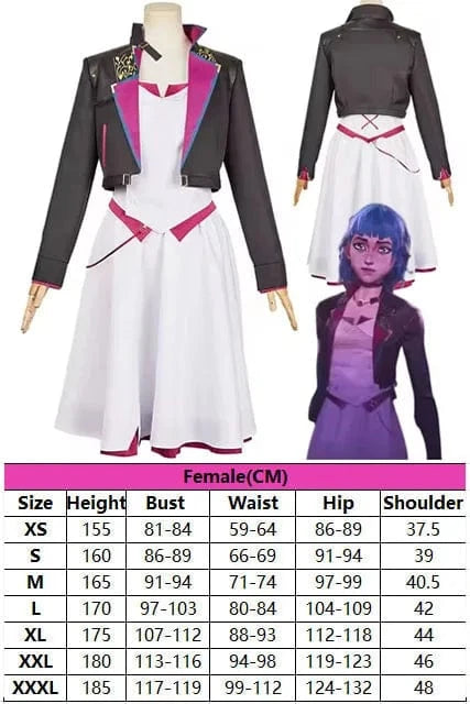 Powder Clothes A / XS Jinx & Powder seasons 1 & 2 Cosplay Tier 1