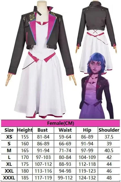 Powder Clothes A / XS Jinx & Powder seasons 1 & 2 Cosplay Tier 1