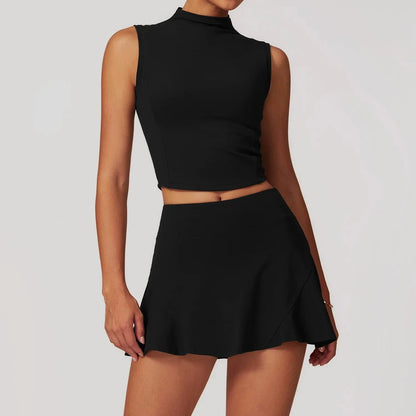 Premium Black 2 / M 2PCS Fitness Skirt & Bra for Yoga & Fitness - Victorious Shieldmaiden Grace Set