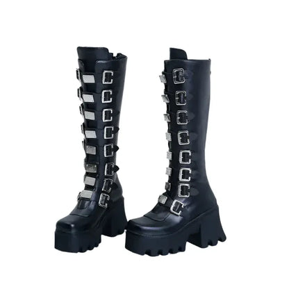 Punk Gothic Women Boots / High Heel Platform Boots