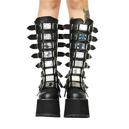 Punk Gothic Women Boots / High Heel Platform Boots