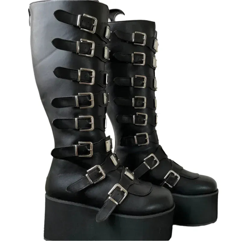 Punk Gothic Women Boots / High Heel Platform Boots