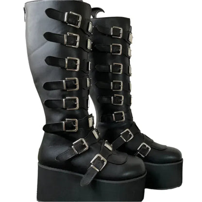 Punk Gothic Women Boots / High Heel Platform Boots