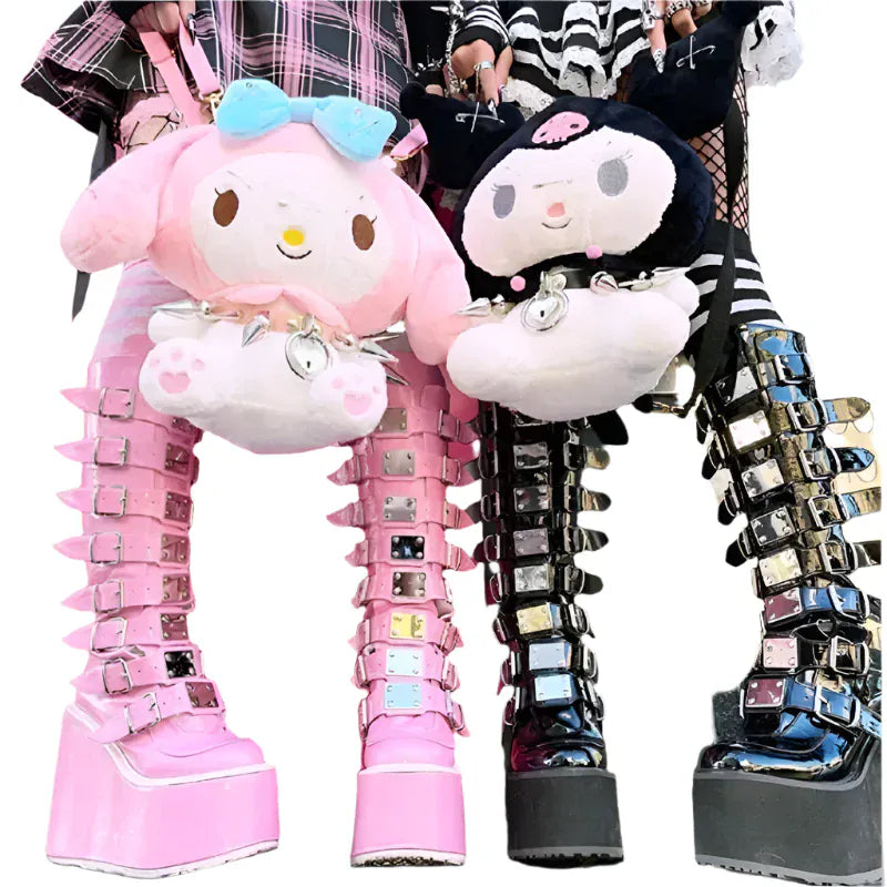 Punk Gothic Women Boots / High Heel Platform Boots