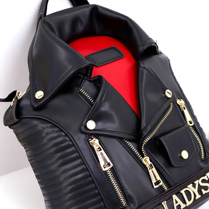 Punk Rock Jacket Backpack / Vegan Leather