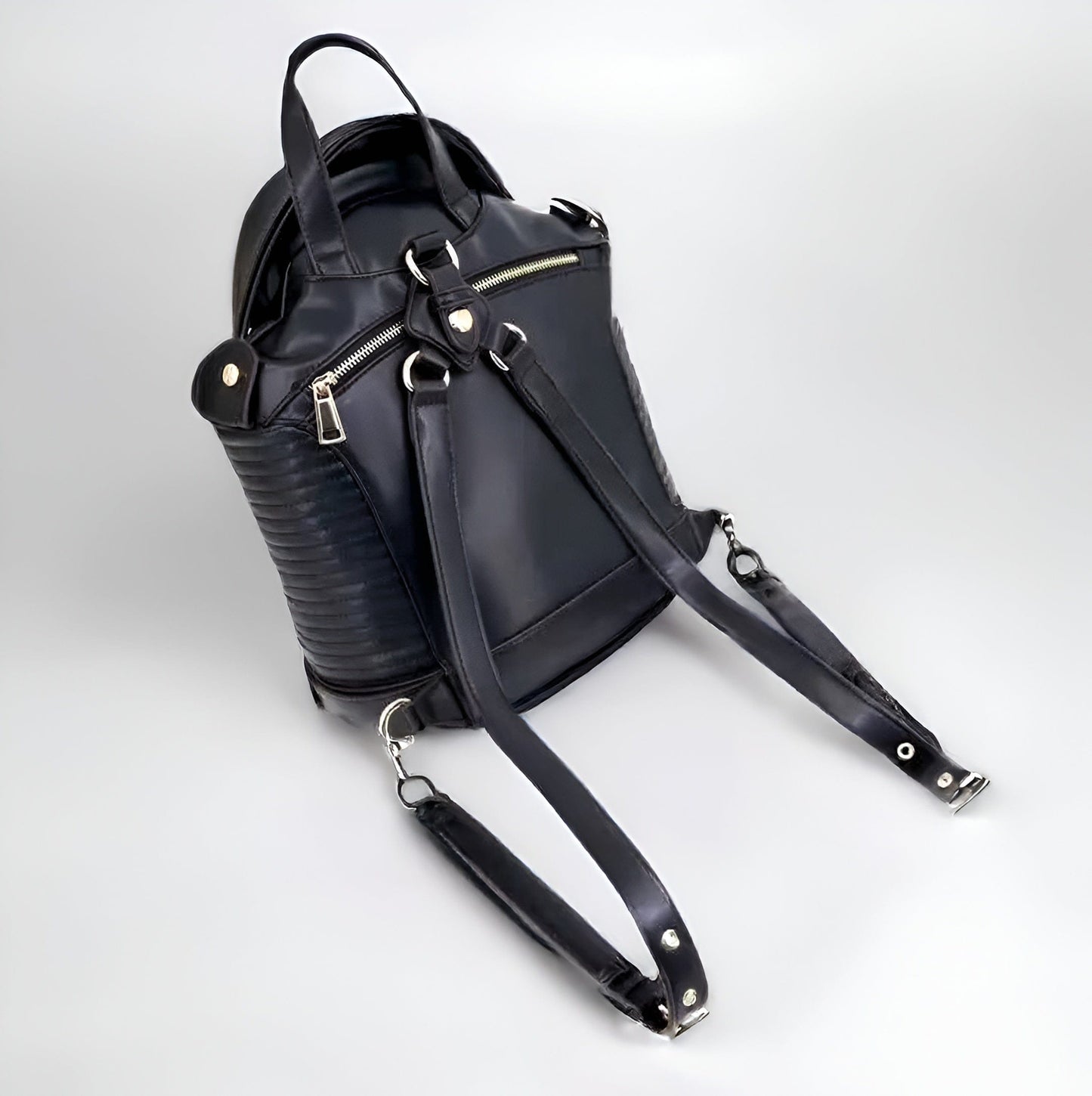 Punk Rock Jacket Backpack / Vegan Leather