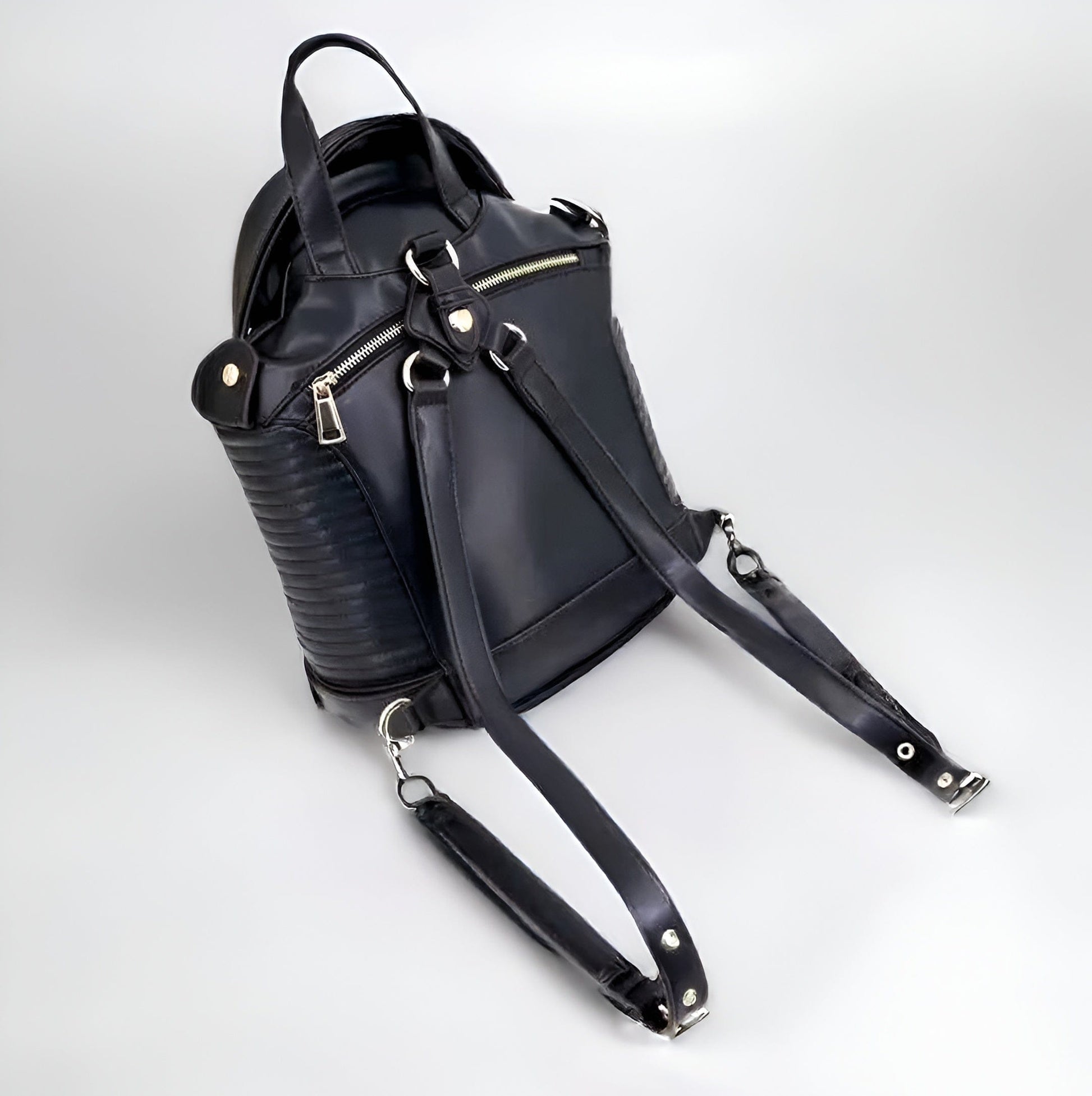 Punk Rock Jacket Backpack / Vegan Leather