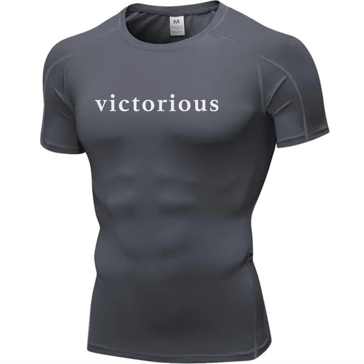 Pure grey / S Victorious Muscle Pump Forge Compression Shirt (Unisex)