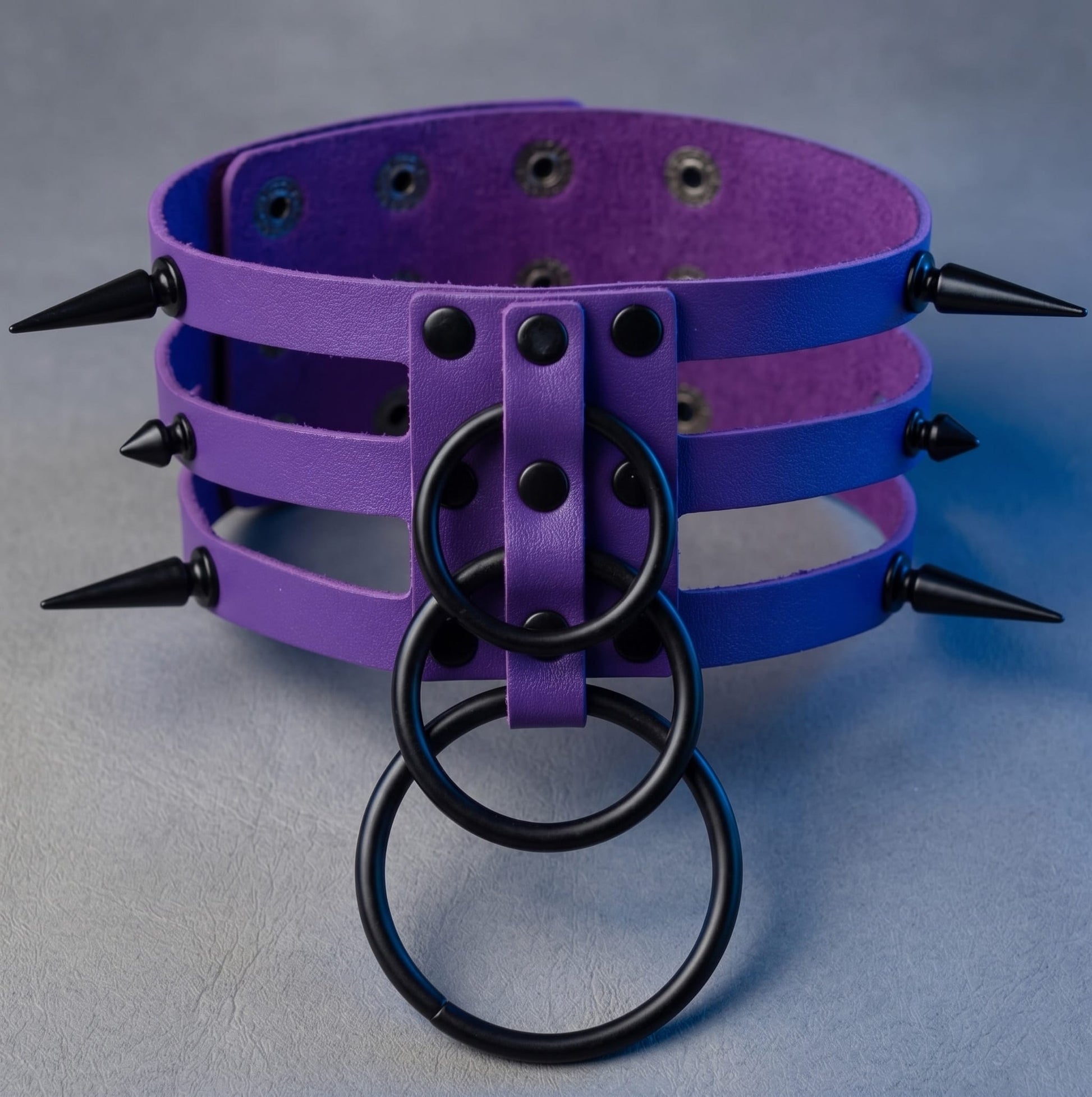 purple Harajuku Punk Rock Full Neck Chocker