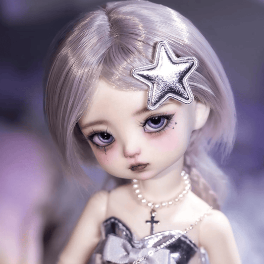 Purple HaraMimi Kpop Star BJD Goth Harjuku - Doll