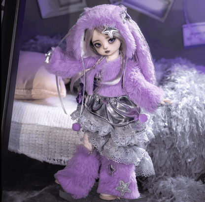 Purple HaraMimi Kpop Star BJD Goth Harjuku - Doll