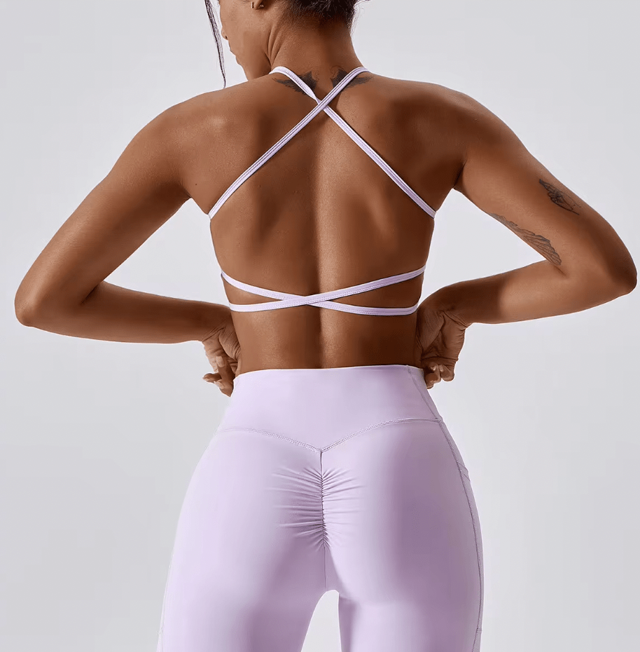 Purple / S ThunderPower Sports Bra by Victorious – High-Support, Performance Fit for Intense Workouts, CrossFit & Training