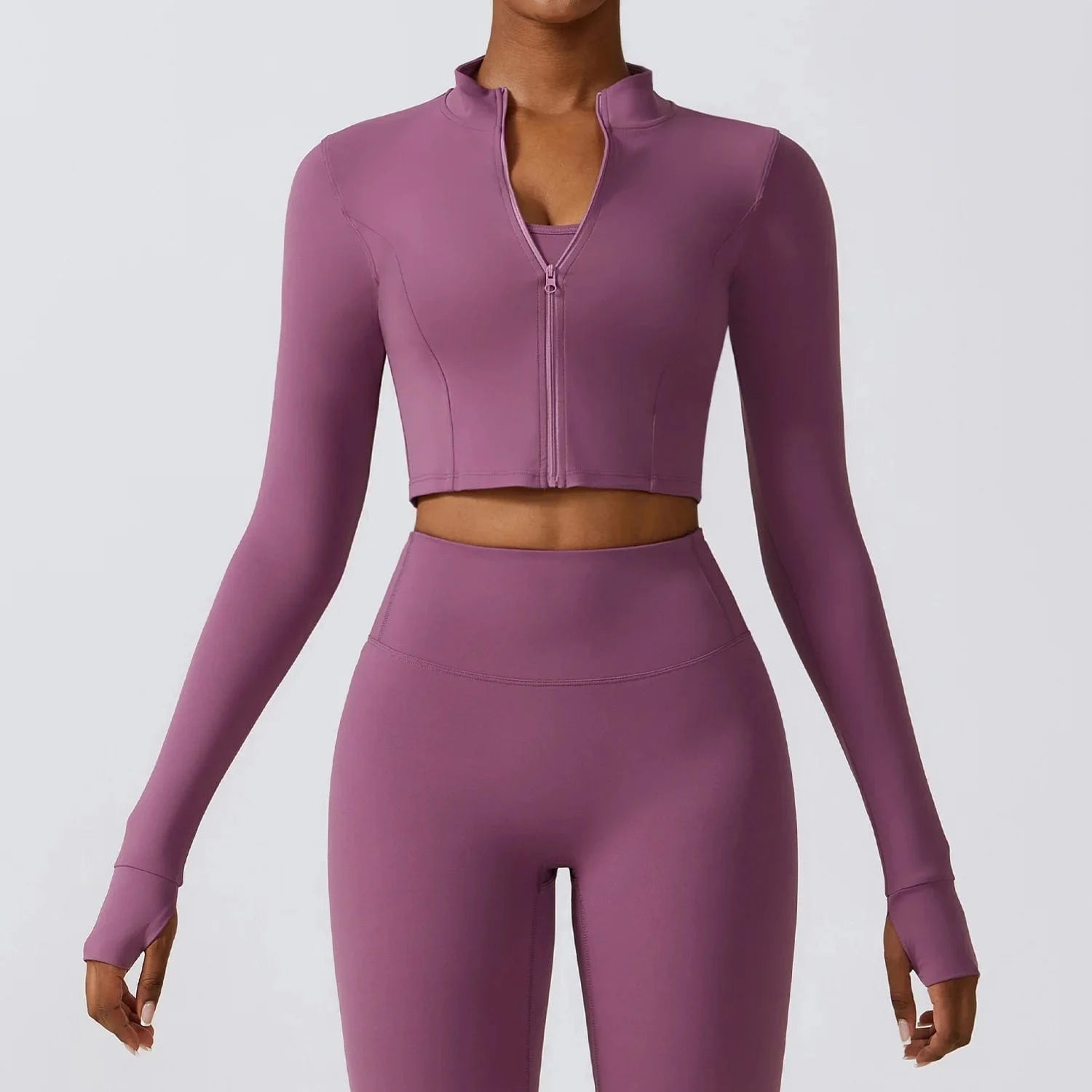 Purple / S Victorious Aura Yoga Jacket - Women's Elasticity Running & Gym Zip-Up