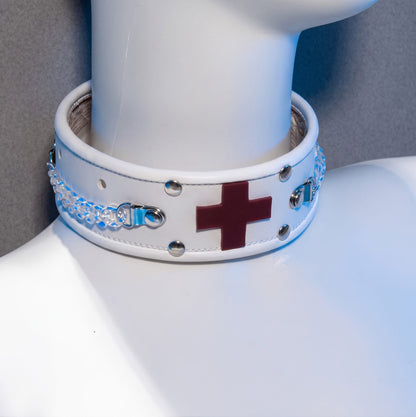 Red Gothic Cross Collar Necklace Harajuku Lolita