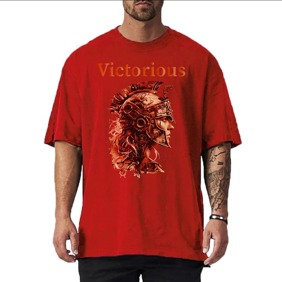 Red / M Victorious Valkyrie's Epic Training (Oversize Gym T-shirt)