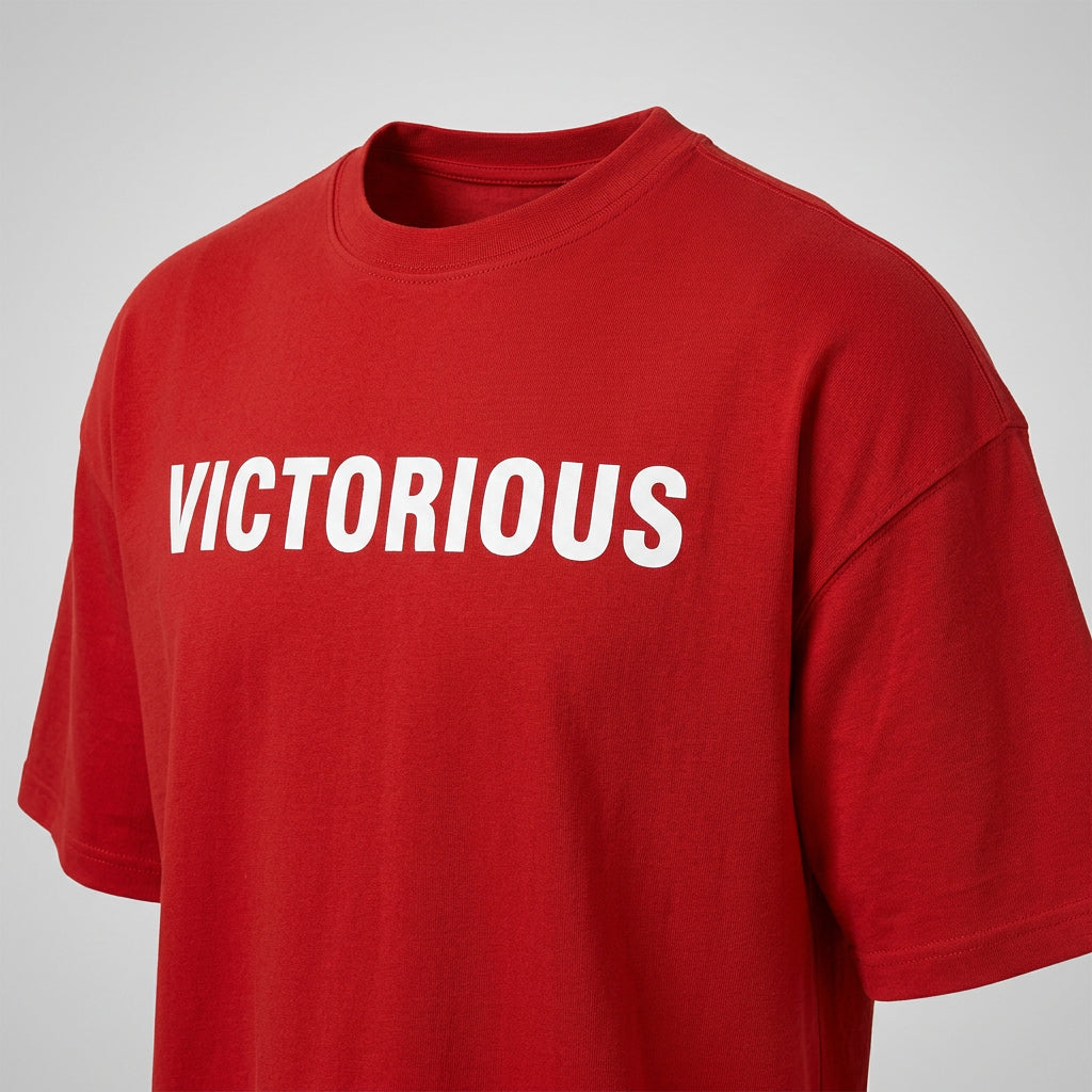 Red / XL Ellie's Victory Oversize Gym T-shirt