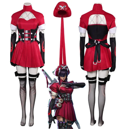 Red / XS Marvel Rivals Psylocke Cosplay/ Gaming Marvel Cosplay