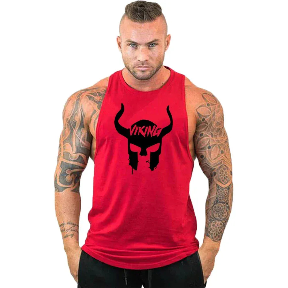 red23 / S Workout Gym Tank Top /Mens Muscle Sleeveless Sportswear Shirt / Bodybuilding