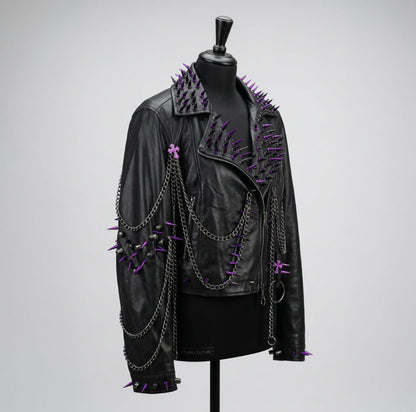 Rivet Leather Punk jacket